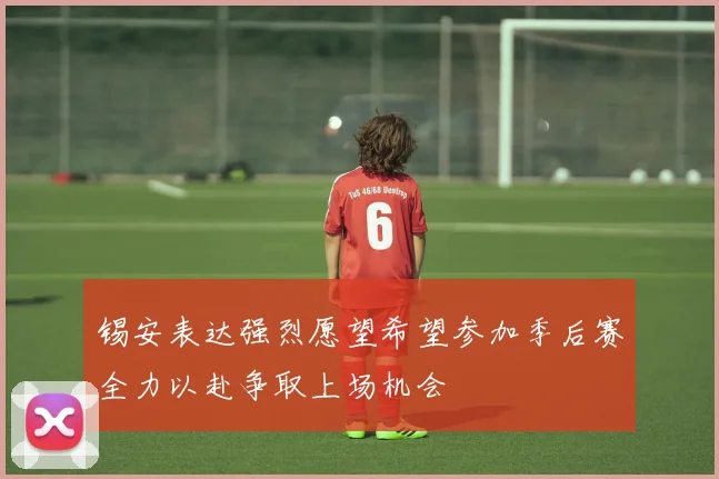 锡安表达强烈愿望希望参加季后赛全力以赴争取上场机会